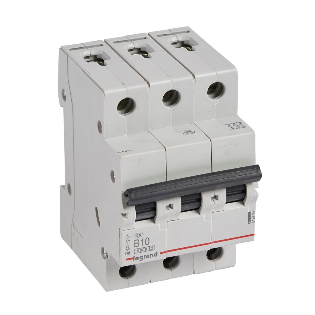 Disjoncteur Legrand RX³ 3 pôles 10 A courbe B 419794