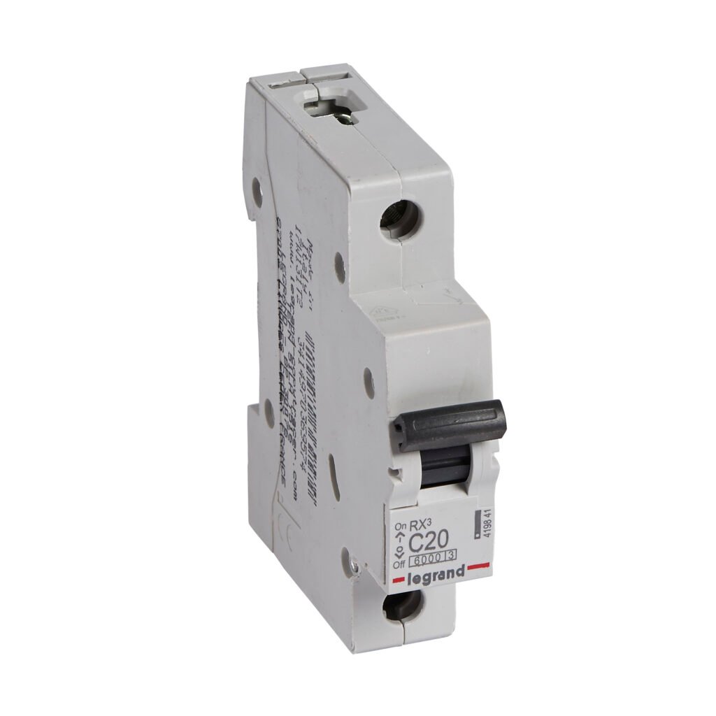 Disjoncteur Legrand RX3 1P 20A courbe C 6kA 419841
