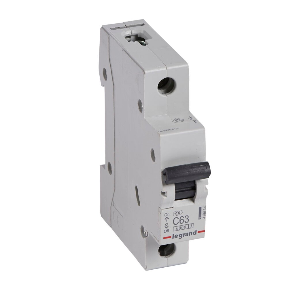 Disjoncteur Legrand RX3 1P 63A courbe C 6kA 419846
