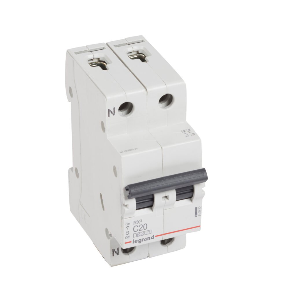 Disjoncteur Legrand RX3 1P+N 20A courbe C 6kA 419852