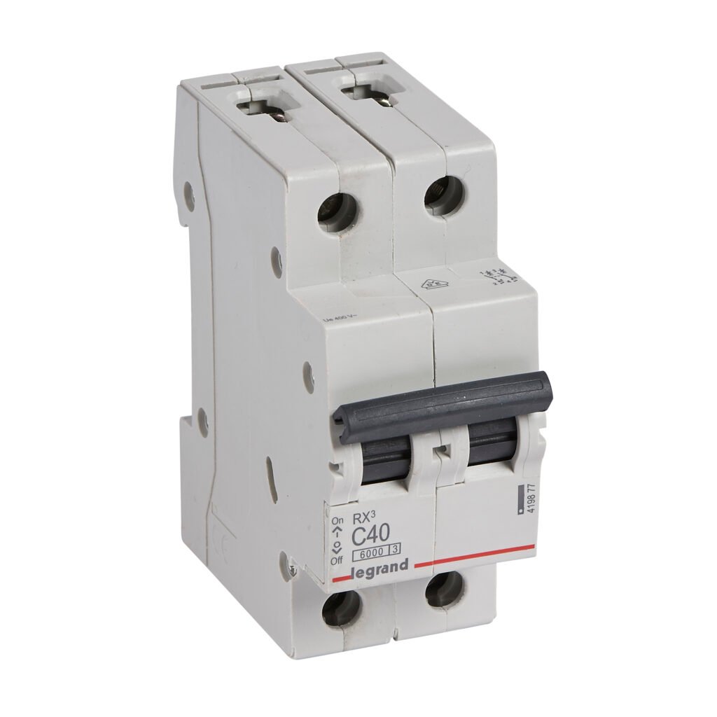 Disjoncteur Legrand RX3 2P 40A courbe C 6kA 419877