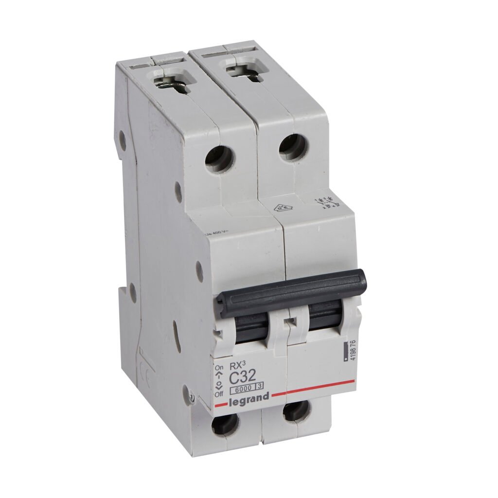 Disjoncteur Legrand RX3 2P 63A courbe C 6kA 419879