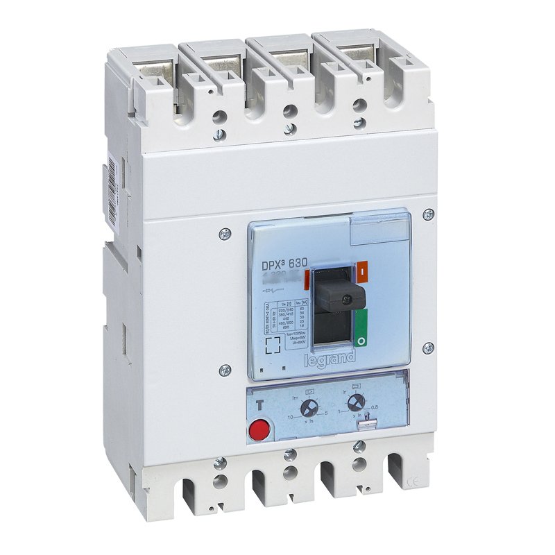 Disjoncteur de puissance DPX3 630 - MT 4P 500A 36KA DPX³ Legrand 422008