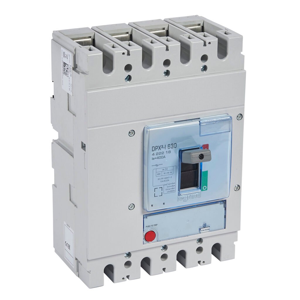 Disjoncteur de puissance DPX3 630 - SEZ 4P 400A DPX³ Legrand 422218