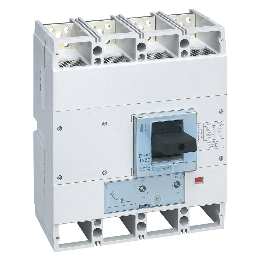 Disjoncteur de puissance DPX3 1600 - MT 4P 800A 36KA DPX³ Legrand 422257