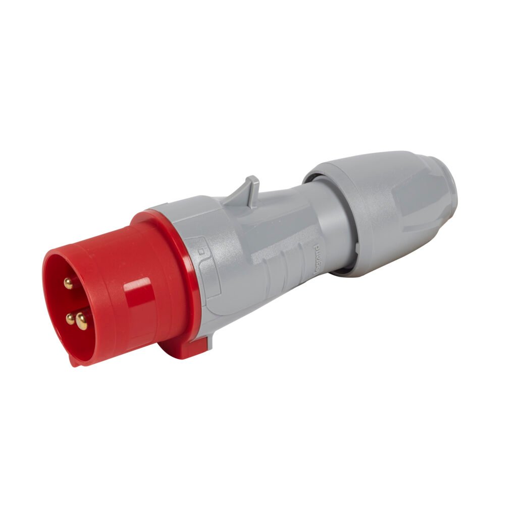 Prise industrielle P17 FICHE 16A 2P+T 415V IP44 Legrand 555127