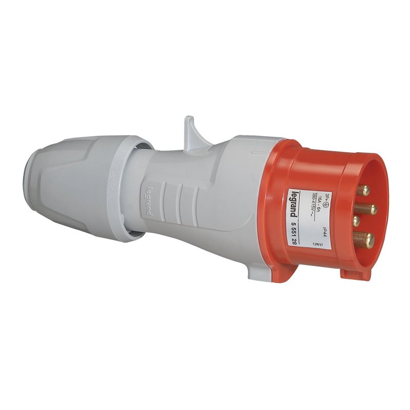 Prise industrielle P17 FICHE 16A 3P+T 415V IP44 Legrand 555128