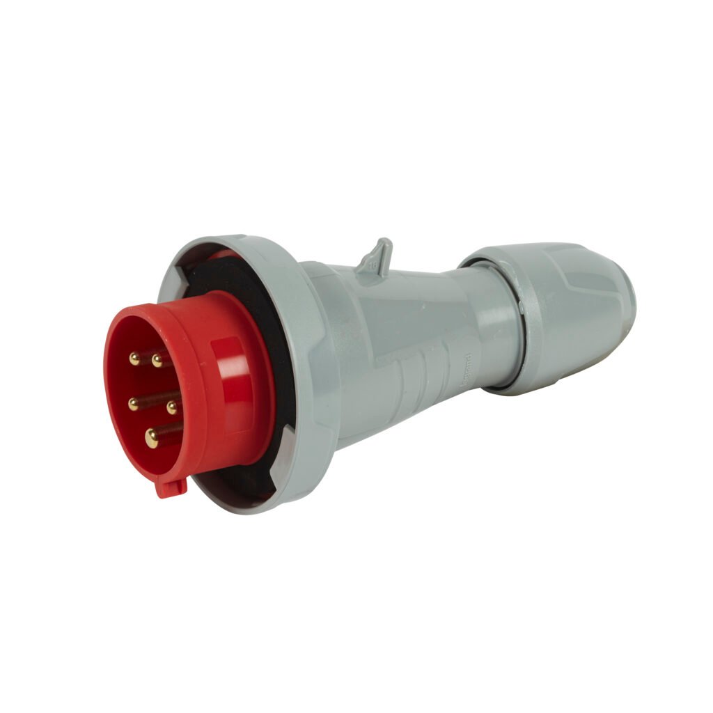 Prise industrielle P17 FICHE 16A 4P+T 415V IP67 Legrand 555329