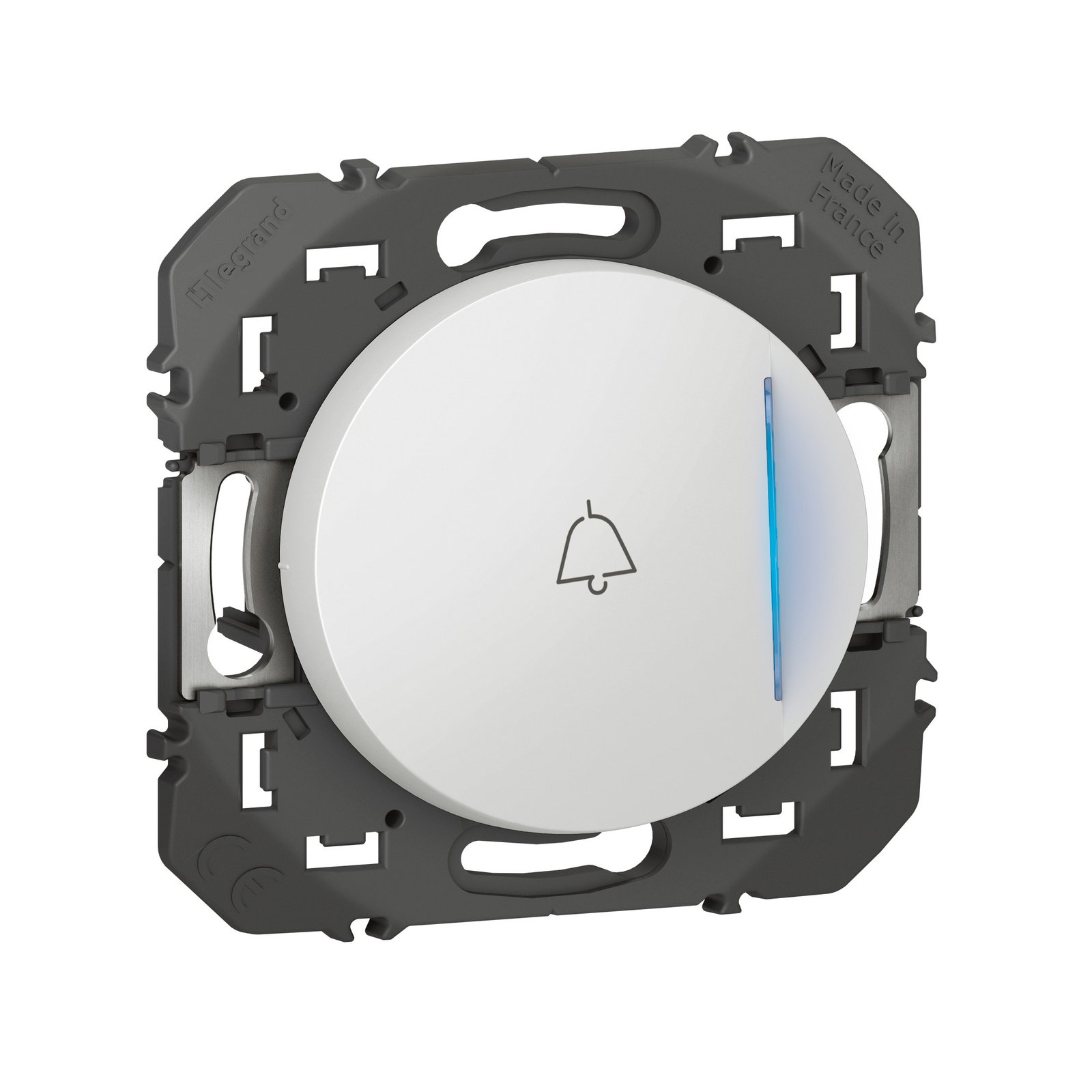 Bouton poussoir POUSSOIR LUM SYM SONN blanc dooxie Legrand 600018