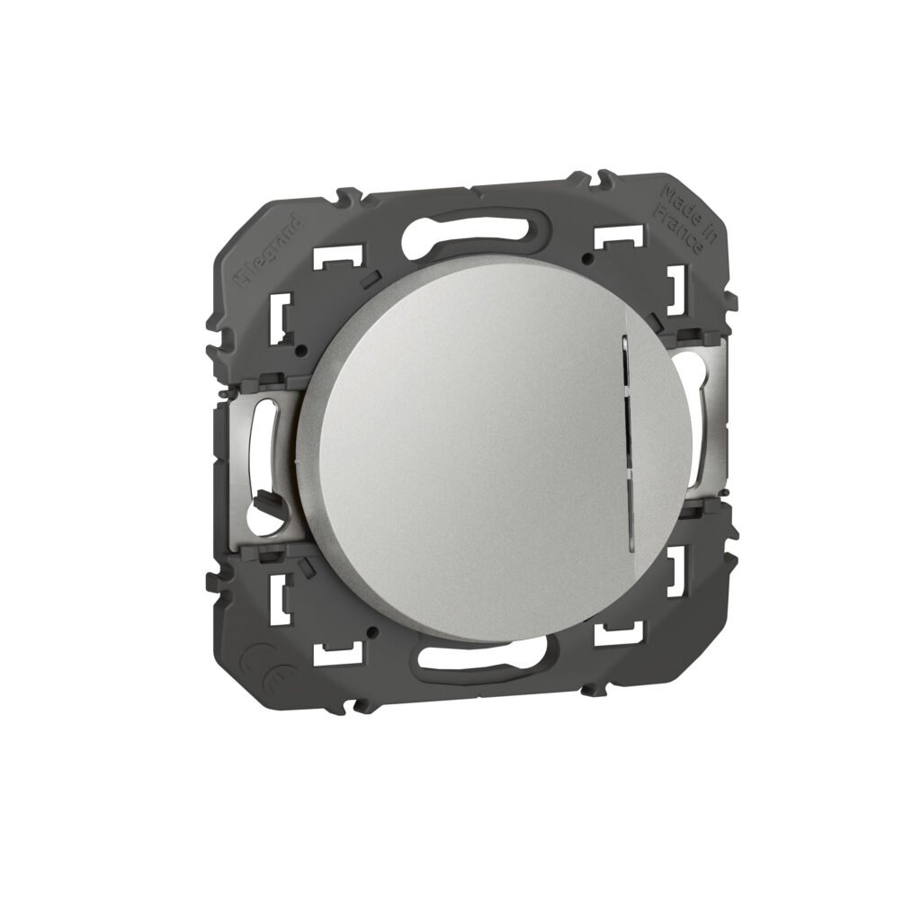 Interrupteur va-et-vient va-et-vient LUMINEUX aluminium dooxie Legrand 600111