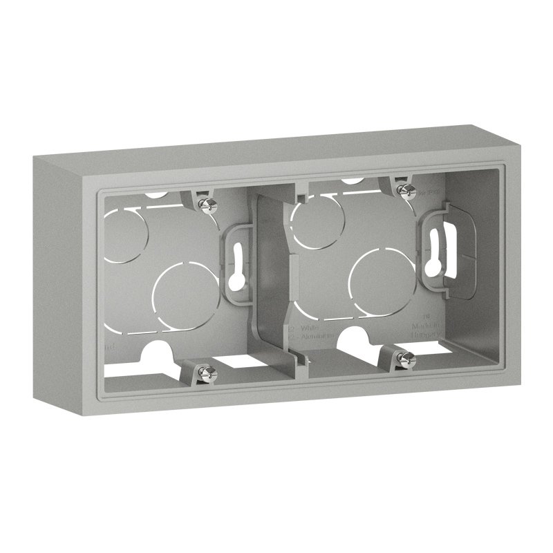 CADRE saillie 2 POSTES aluminium dooxie Legrand 600142
