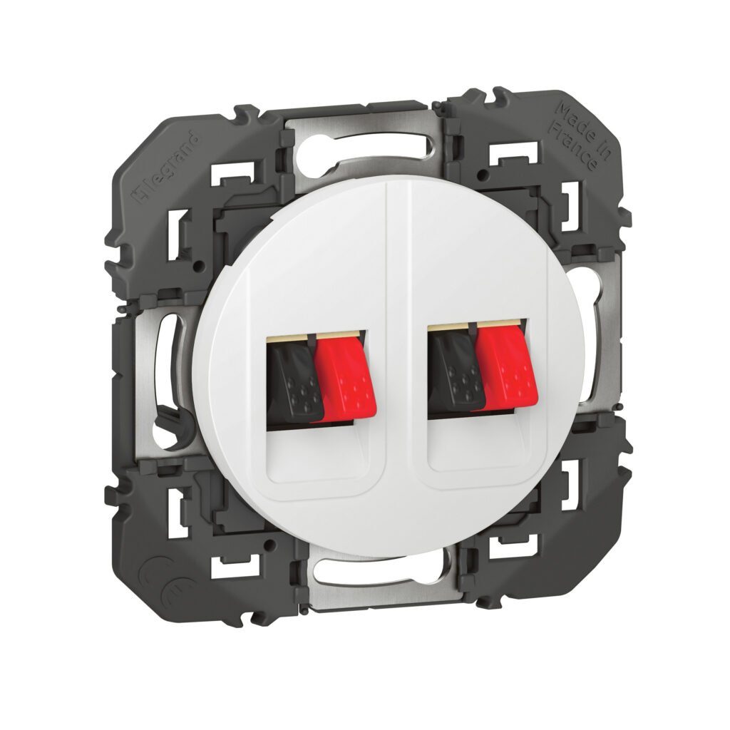 PRISE HT PARLEUR DOUBLE blanc dooxie Legrand 600382