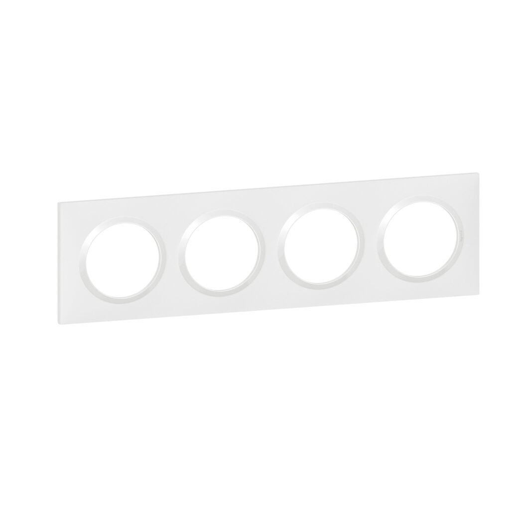 plaque 4P blanc dooxie Legrand 600804