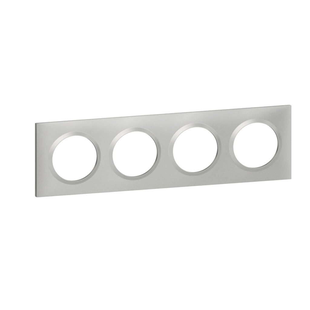 plaque 4P ALUMINIUM dooxie Legrand 600854