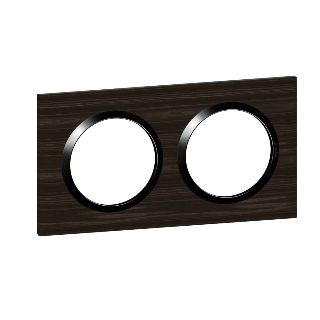 plaque 2P STYLE BOIS EBENE dooxie Legrand 600882