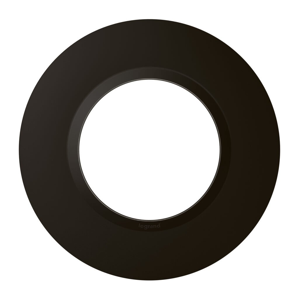 plaque DECO 1P noir VELOURS dooxie Legrand 600994