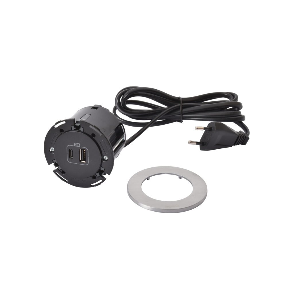 Accessoire multimédia DISQ60 METAL USB A+C CORD 2M Incara Legrand 654732