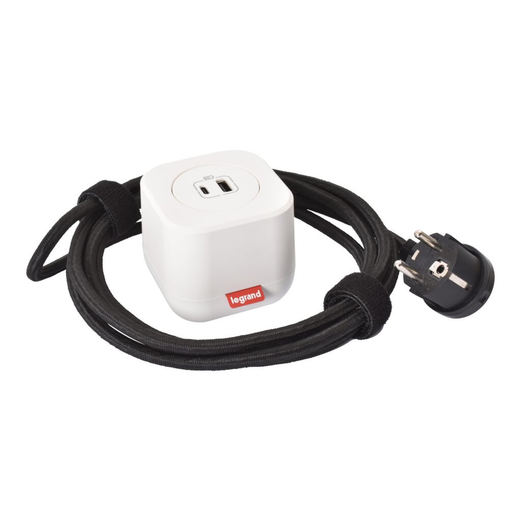 Accessoire multimédia ELECTRON KIT USB A+C blanc Incara Legrand 654922
