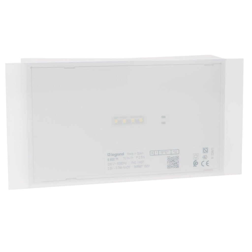 Bloc autonome d’éclairage de sécurité X-LIGHT 180 P-NP 100LM 1H STD U22 Legrand 660072