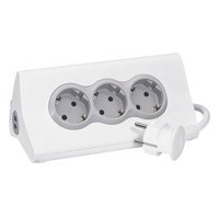 support TAB SCH 3X2P+T 2USB 1,5M B multiprises Legrand 694810