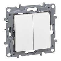 Double interrupteur DOUBLE interrupteur 10AX blanc Niloé Legrand 764506