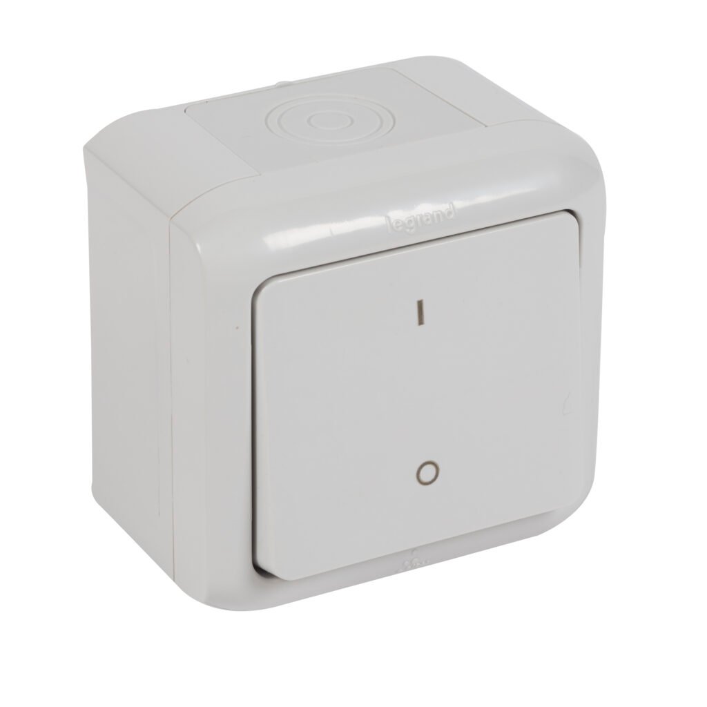interrupteur BIPOLAIR 10AX gris IP44 Forix IP44 Legrand 782386