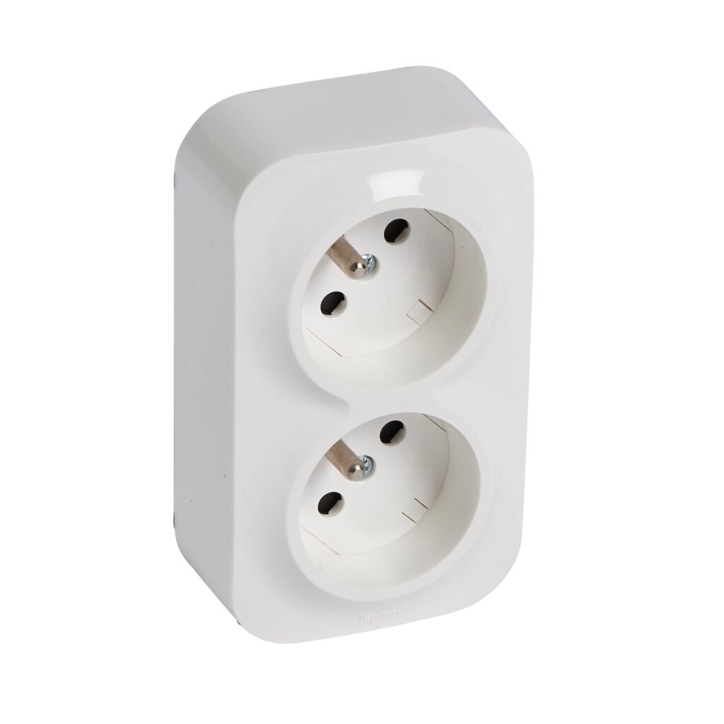 Accessoire de raccordement 2X2P+T blanc ECLIPS 16A blanc Forix Legrand 782419