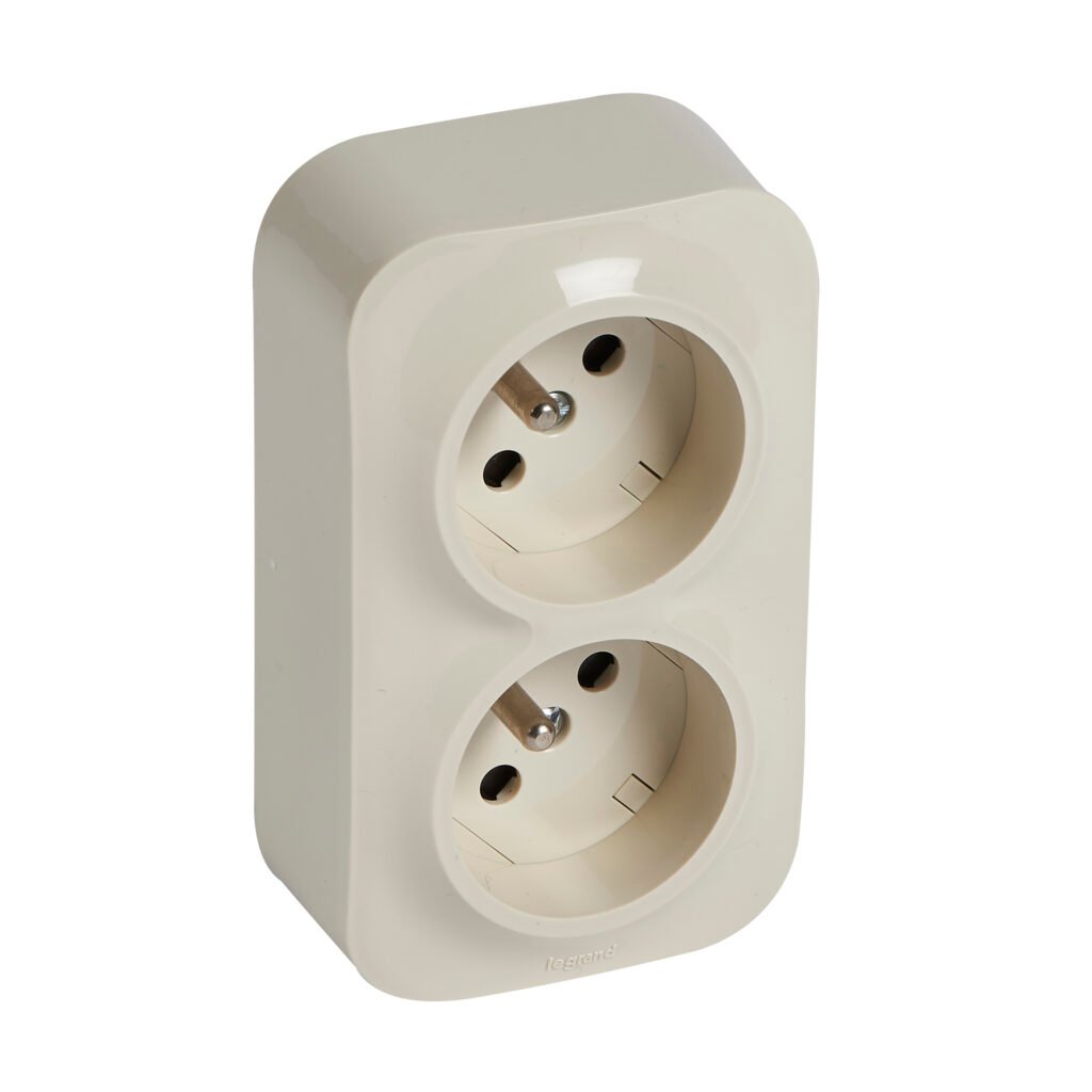 Accessoire de raccordement 2X2P+T blanc ECLIPS 16A ivoire Forix Legrand 782449
