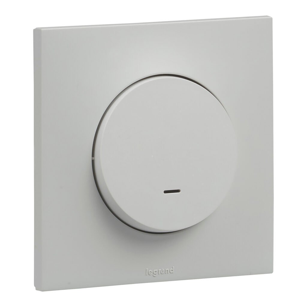 Interrupteur va-et-vient va-et-vient 10AX LED TEMOIN gris Urbano Legrand UB2211GR