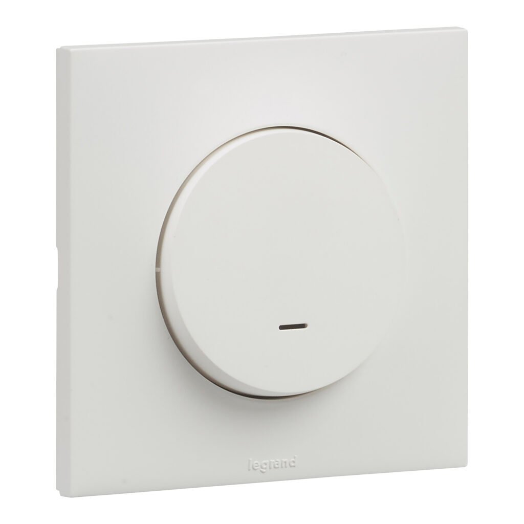 Bouton poussoir POUSSOIR 6A VOY LED LUM blanc Urbano Legrand UB2311WH