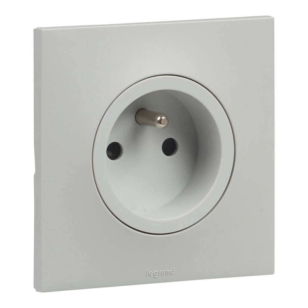 Accessoire de raccordement 2P+T blanc BV ECLIPS gris Urbano Legrand UB3111GR
