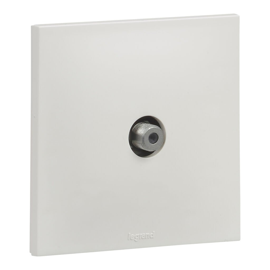 PRISE TV TYPE F ETOILE blanc Urbano Legrand UB4111WH