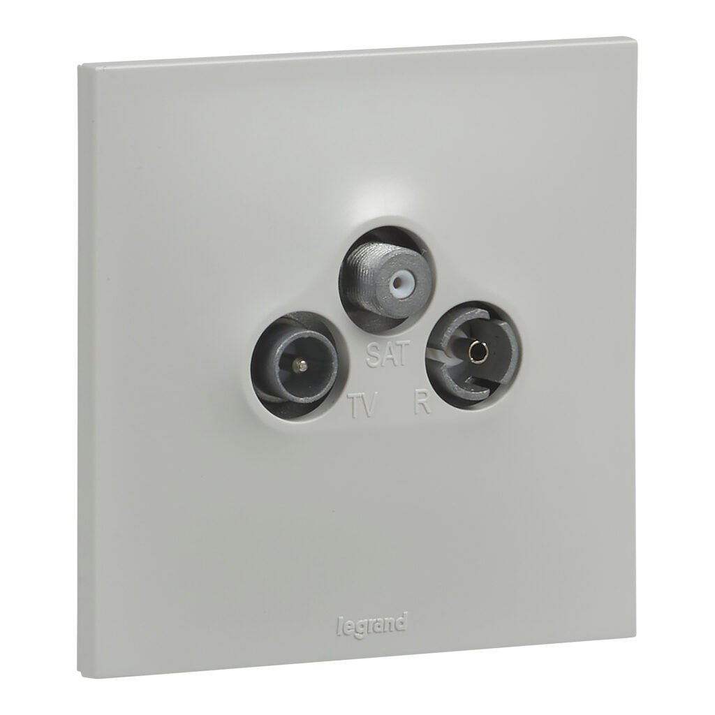 PRISE TV/R/SAT ETOILE gris Urbano Legrand UB4114GR