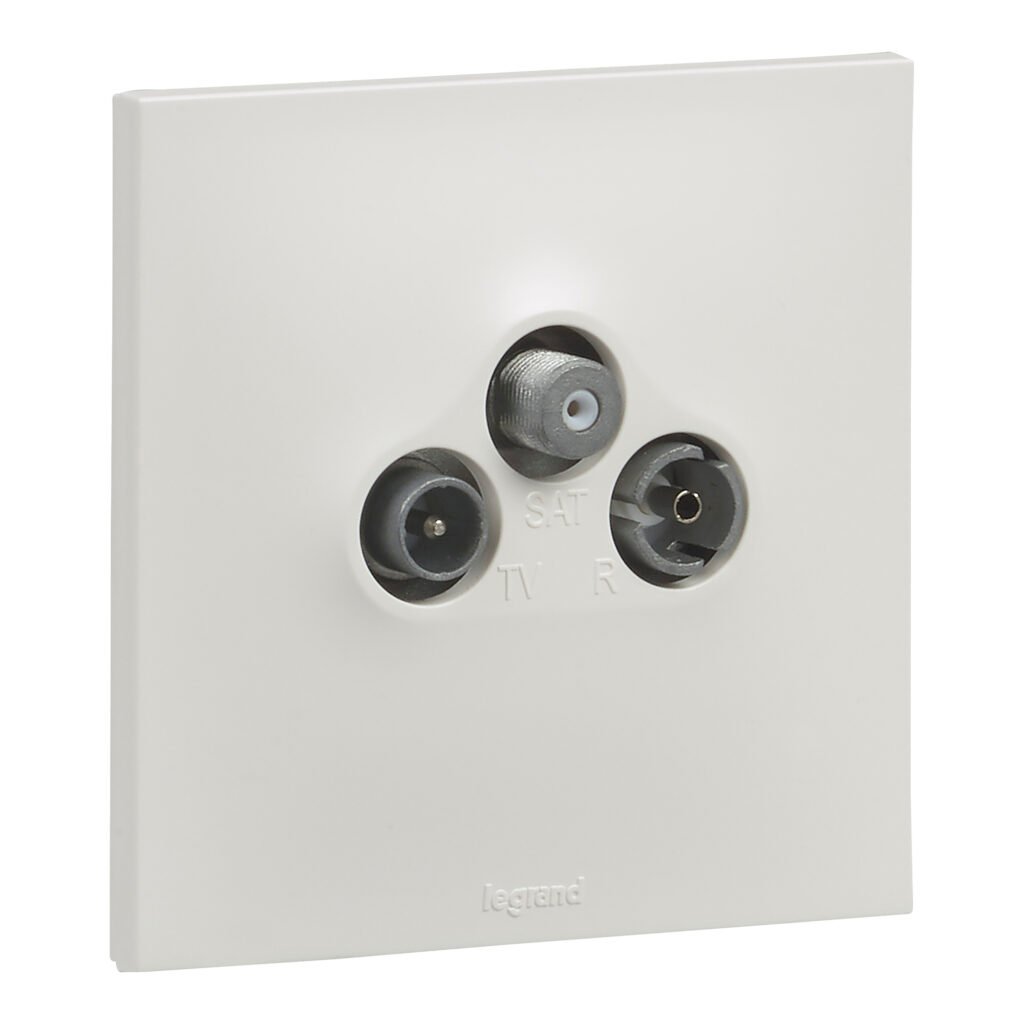 PRISE TV/R/SAT ETOILE blanc Urbano Legrand UB4114WH